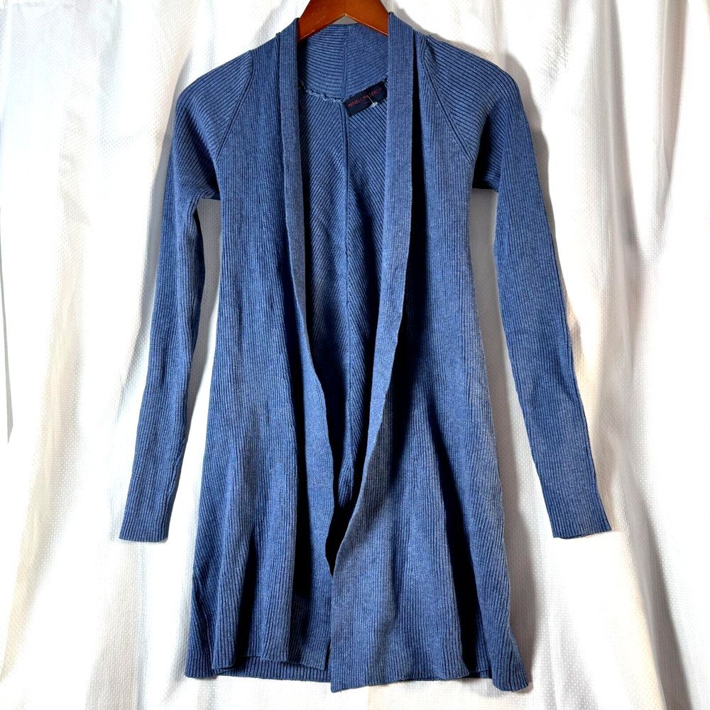 Penelope Leroy Paris Womens Open Front‎ Sweater Top Sz S Small